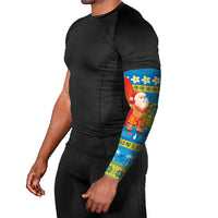 Tuvalu Christmas Arm Sleeves Cute Santa Manuia te Kilisimasi LT14 - Polynesian Pride