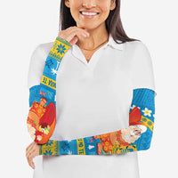 Tuvalu Christmas Arm Sleeves Cute Santa Manuia te Kilisimasi LT14 - Polynesian Pride