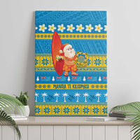 Tuvalu Christmas Canvas Wall Art Cute Santa Manuia te Kilisimasi LT14 - Polynesian Pride