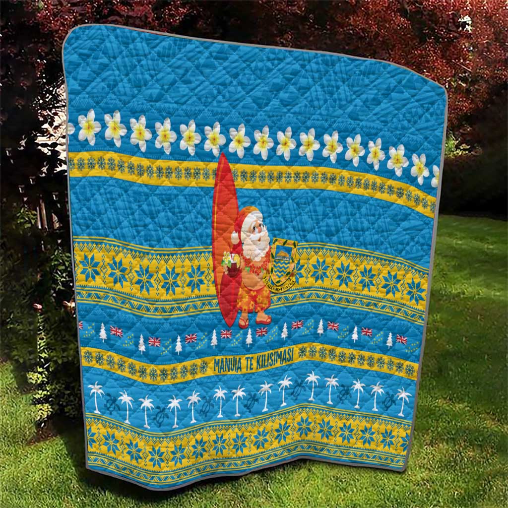 Tuvalu Christmas Quilt Cute Santa Manuia te Kilisimasi LT14 - Polynesian Pride