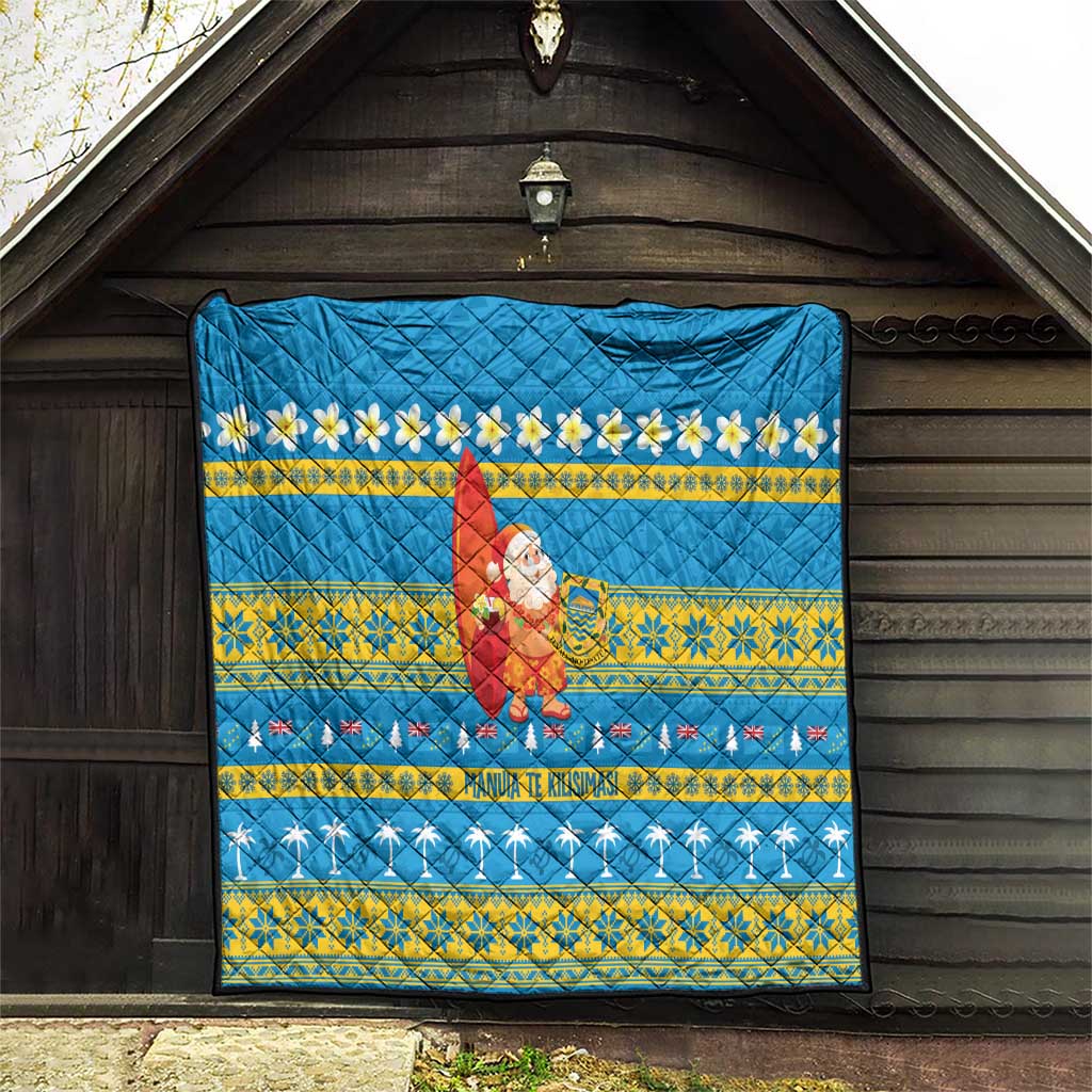Tuvalu Christmas Quilt Cute Santa Manuia te Kilisimasi LT14 - Polynesian Pride