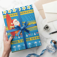 Tuvalu Christmas Wrapping Paper Cute Santa Manuia te Kilisimasi LT14 - Polynesian Pride