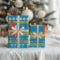Tuvalu Christmas Wrapping Paper Cute Santa Manuia te Kilisimasi LT14 - Polynesian Pride