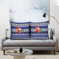 Nauru Christmas Pillow Cover Cute Santa Coat Of Arms Merry Xmas LT14 - Polynesian Pride