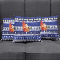 Nauru Christmas Pillow Cover Cute Santa Coat Of Arms Merry Xmas LT14 - Polynesian Pride