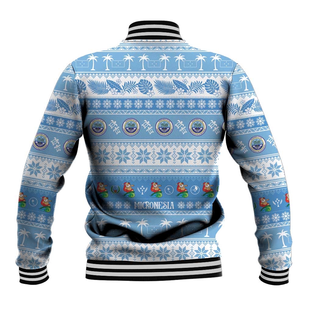 FSM Christmas Baseball Jacket Merry Xmas Federated States of Micronesia LT14 - Polynesian Pride