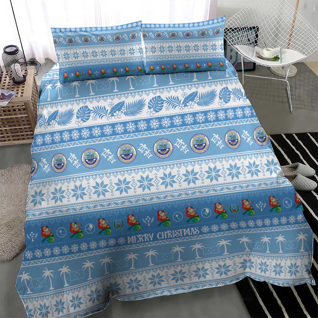 FSM Christmas Bedding Set Merry Xmas Federated States of Micronesia LT14 - Polynesian Pride
