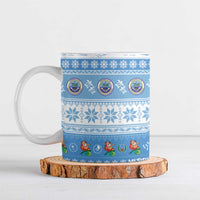 FSM Christmas Ceramic Mug Merry Xmas Federated States of Micronesia LT14 Blue - Polynesian Pride