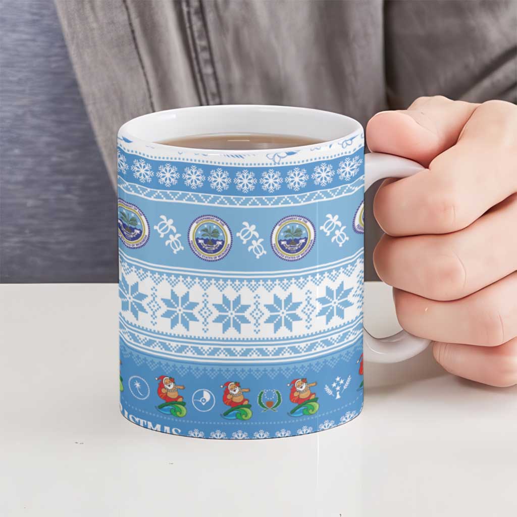 FSM Christmas Ceramic Mug Merry Xmas Federated States of Micronesia LT14 - Polynesian Pride