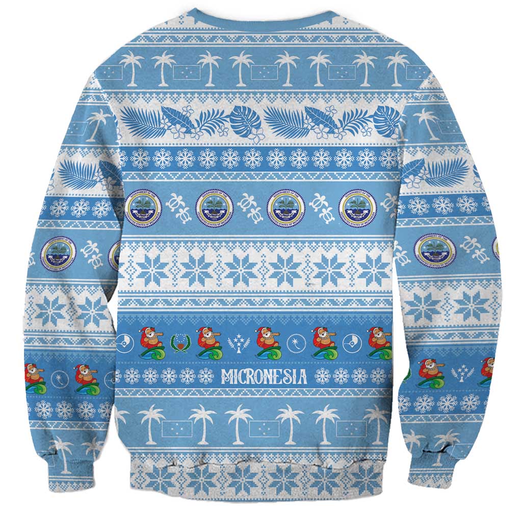 FSM Christmas Sweatshirt Merry Xmas Federated States of Micronesia LT14 - Polynesian Pride