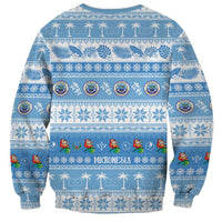 FSM Christmas Sweatshirt Merry Xmas Federated States of Micronesia LT14 - Polynesian Pride