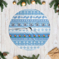 FSM Christmas Tree Skirt Merry Xmas Federated States of Micronesia LT14 Casual Blue - Polynesian Pride