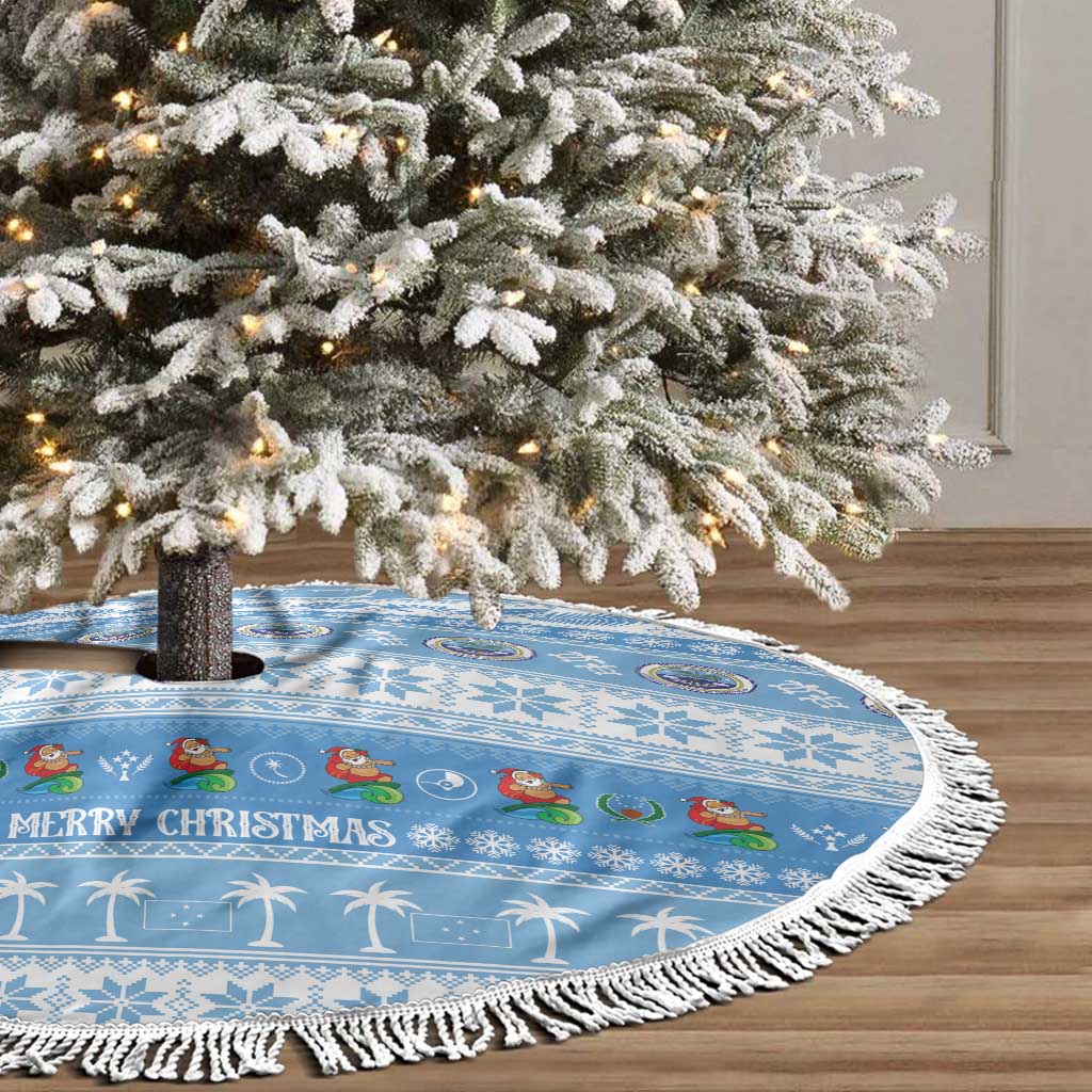 FSM Christmas Tree Skirt Merry Xmas Federated States of Micronesia LT14 - Polynesian Pride