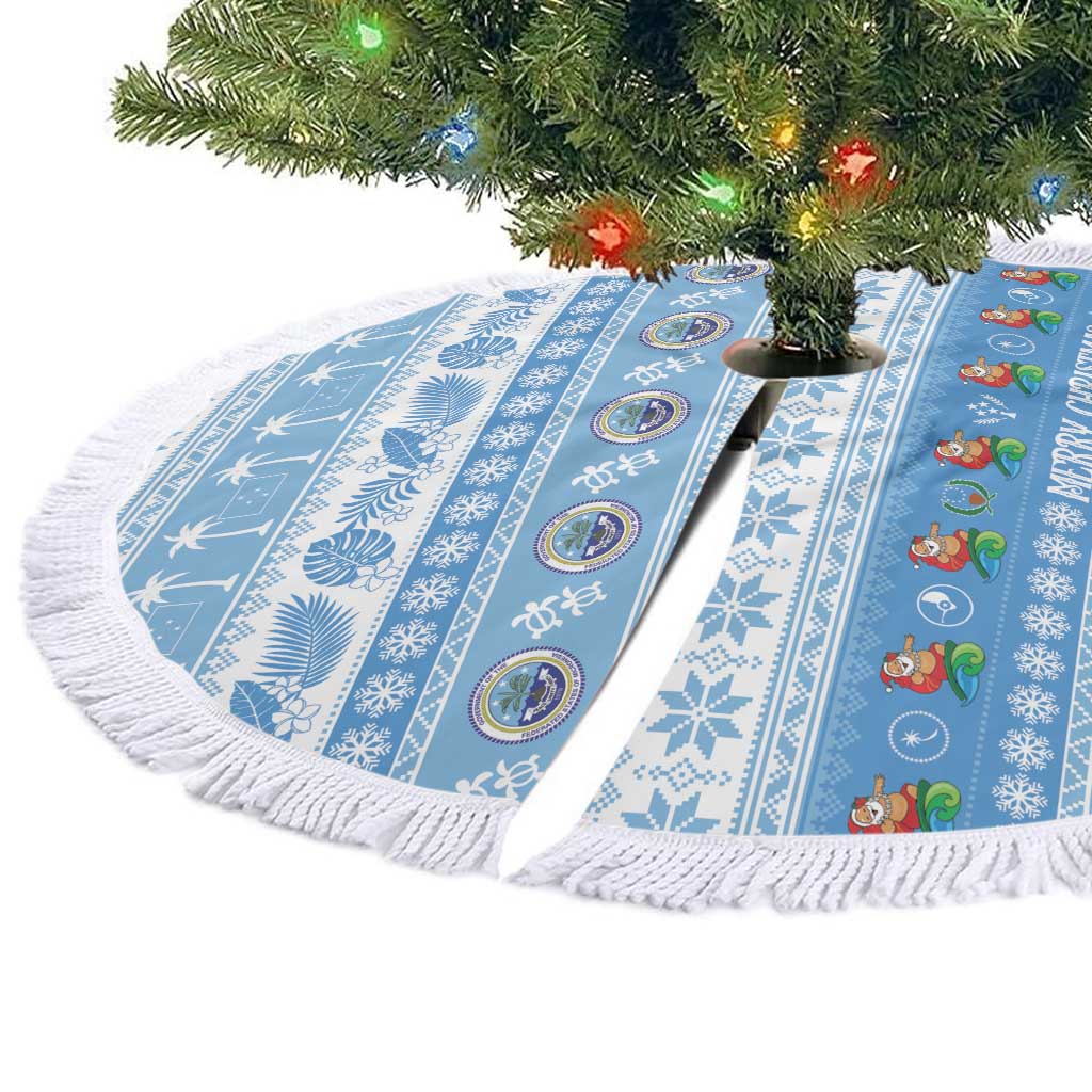 FSM Christmas Tree Skirt Merry Xmas Federated States of Micronesia LT14 - Polynesian Pride