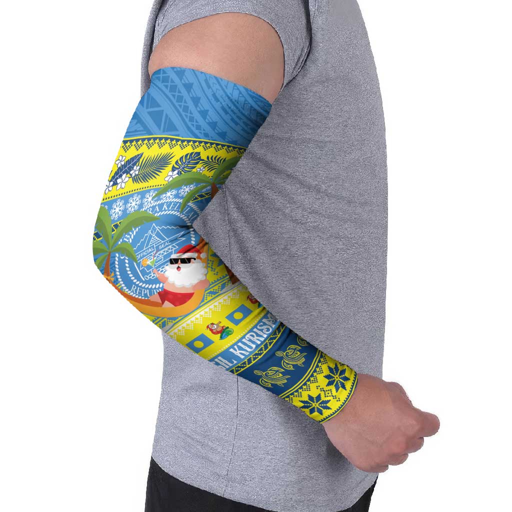Palau Christmas Arm Sleeves Chilling Santa Ungil Kurismas LT14 - Polynesian Pride