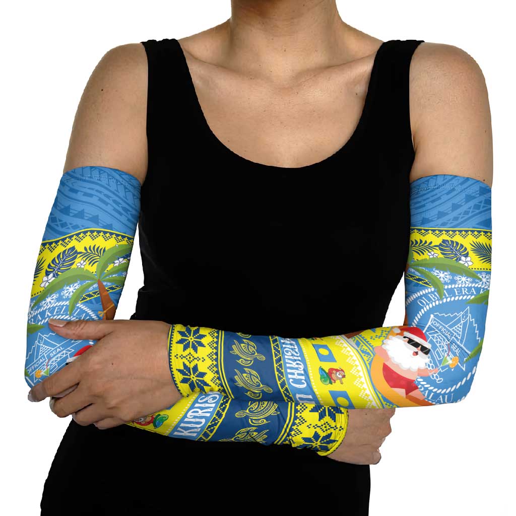 Palau Christmas Arm Sleeves Chilling Santa Ungil Kurismas LT14 - Polynesian Pride