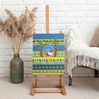 Palau Christmas Canvas Wall Art Chilling Santa Ungil Kurismas LT14 - Polynesian Pride