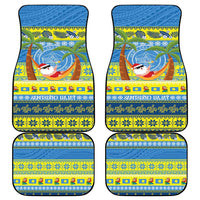 Palau Christmas Car Mats Chilling Santa Ungil Kurismas LT14 - Polynesian Pride