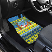 Palau Christmas Car Mats Chilling Santa Ungil Kurismas LT14 - Polynesian Pride