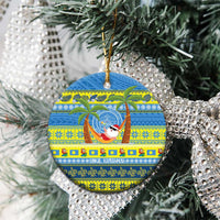 Palau Christmas Ceramic Ornament Chilling Santa Ungil Kurismas LT14 - Polynesian Pride
