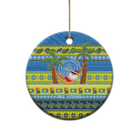 Palau Christmas Ceramic Ornament Chilling Santa Ungil Kurismas LT14 - Polynesian Pride
