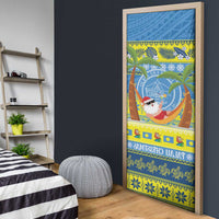 Palau Christmas Door Cover Chilling Santa Ungil Kurismas LT14 - Polynesian Pride
