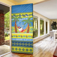 Palau Christmas Door Cover Chilling Santa Ungil Kurismas LT14 - Polynesian Pride