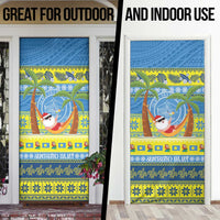 Palau Christmas Door Cover Chilling Santa Ungil Kurismas LT14 - Polynesian Pride