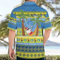 Palau Christmas Hawaiian Shirt Chilling Santa Ungil Kurismas LT14 - Polynesian Pride