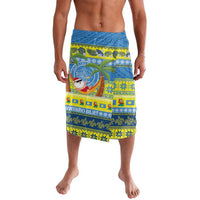 Palau Christmas Lavalava Chilling Santa Ungil Kurismas LT14 Yellow - Polynesian Pride