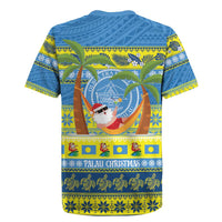 Palau Christmas Rugby Jersey Chilling Santa Ungil Kurismas LT14 - Polynesian Pride