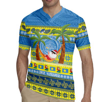 Palau Christmas Rugby Jersey Chilling Santa Ungil Kurismas LT14 - Polynesian Pride