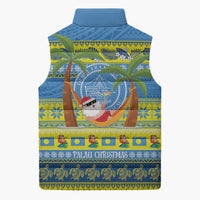 Palau Christmas Sleeveless Puffer Jacket Chilling Santa Ungil Kurismas LT14 - Polynesian Pride