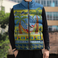 Palau Christmas Sleeveless Puffer Jacket Chilling Santa Ungil Kurismas LT14 - Polynesian Pride