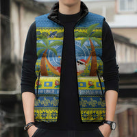 Palau Christmas Sleeveless Puffer Jacket Chilling Santa Ungil Kurismas LT14 - Polynesian Pride