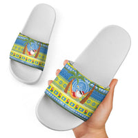 Palau Christmas Slide Sandals Chilling Santa Ungil Kurismas LT14 - Polynesian Pride