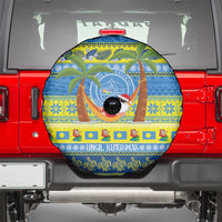 Palau Christmas Spare Tire Cover Chilling Santa Ungil Kurismas LT14 - Polynesian Pride