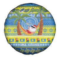 Palau Christmas Spare Tire Cover Chilling Santa Ungil Kurismas LT14 - Polynesian Pride