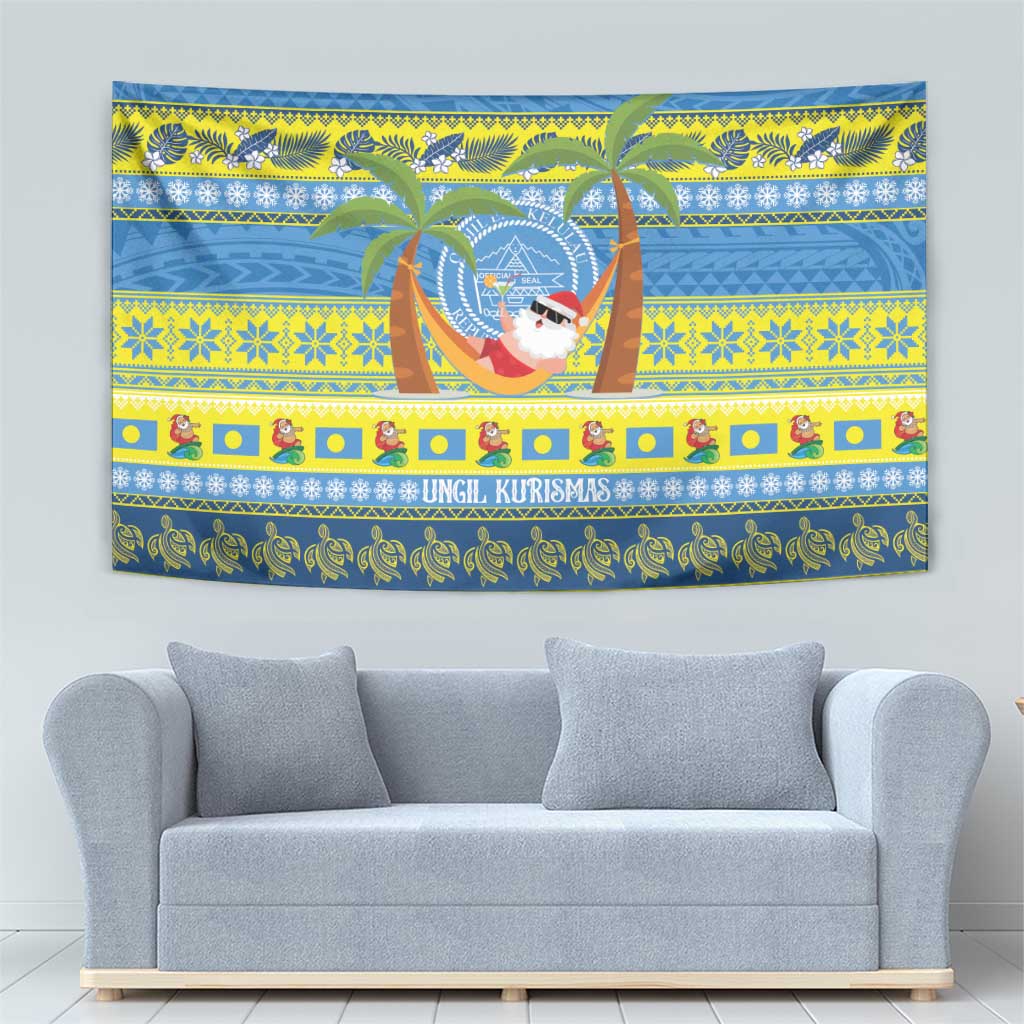 Palau Christmas Tapestry Chilling Santa Ungil Kurismas LT14 - Polynesian Pride