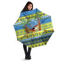 Palau Christmas Umbrella Chilling Santa Ungil Kurismas LT14 - Polynesian Pride