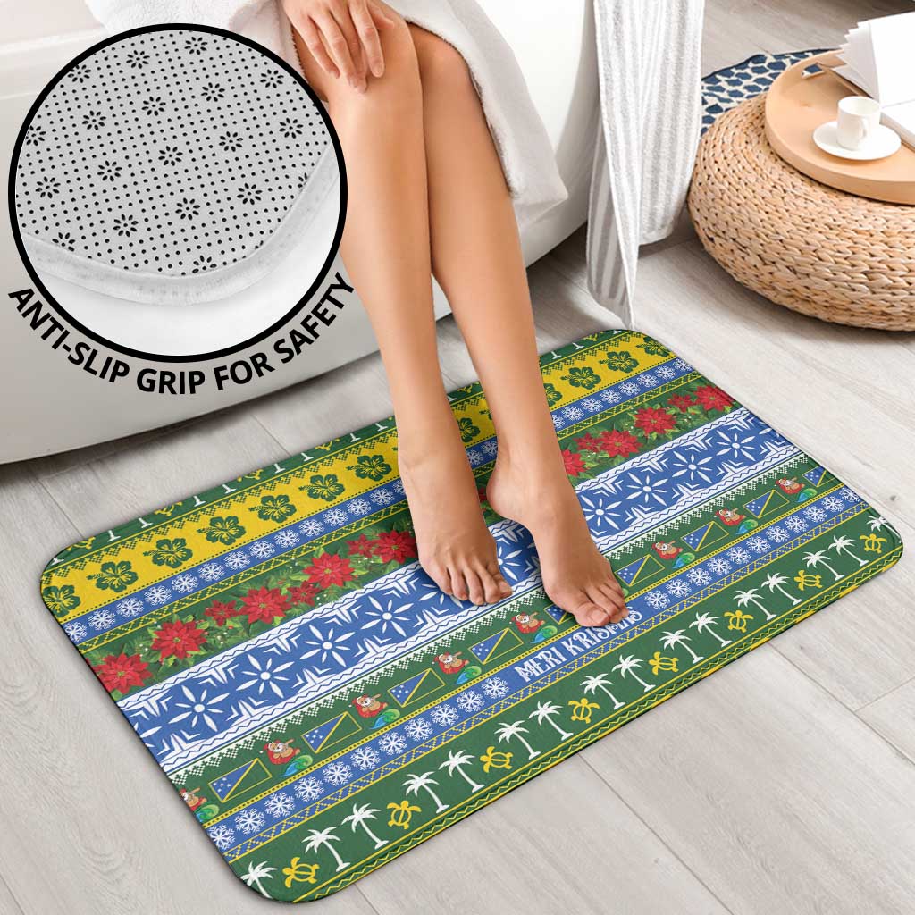 Solomon Islands Christmas Bathroom Set The Solomons Melanesian Meri Krismas LT14 - Polynesian Pride