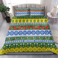 Solomon Islands Christmas Bedding Set The Solomons Melanesian Meri Krismas LT14 - Polynesian Pride