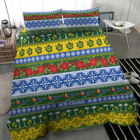 Solomon Islands Christmas Bedding Set The Solomons Melanesian Meri Krismas LT14 - Polynesian Pride