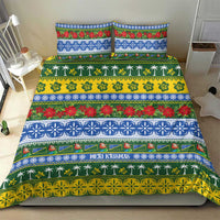 Solomon Islands Christmas Bedding Set The Solomons Melanesian Meri Krismas LT14 - Polynesian Pride