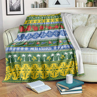 Solomon Islands Christmas Blanket The Solomons Melanesian Meri Krismas LT14 Green - Polynesian Pride