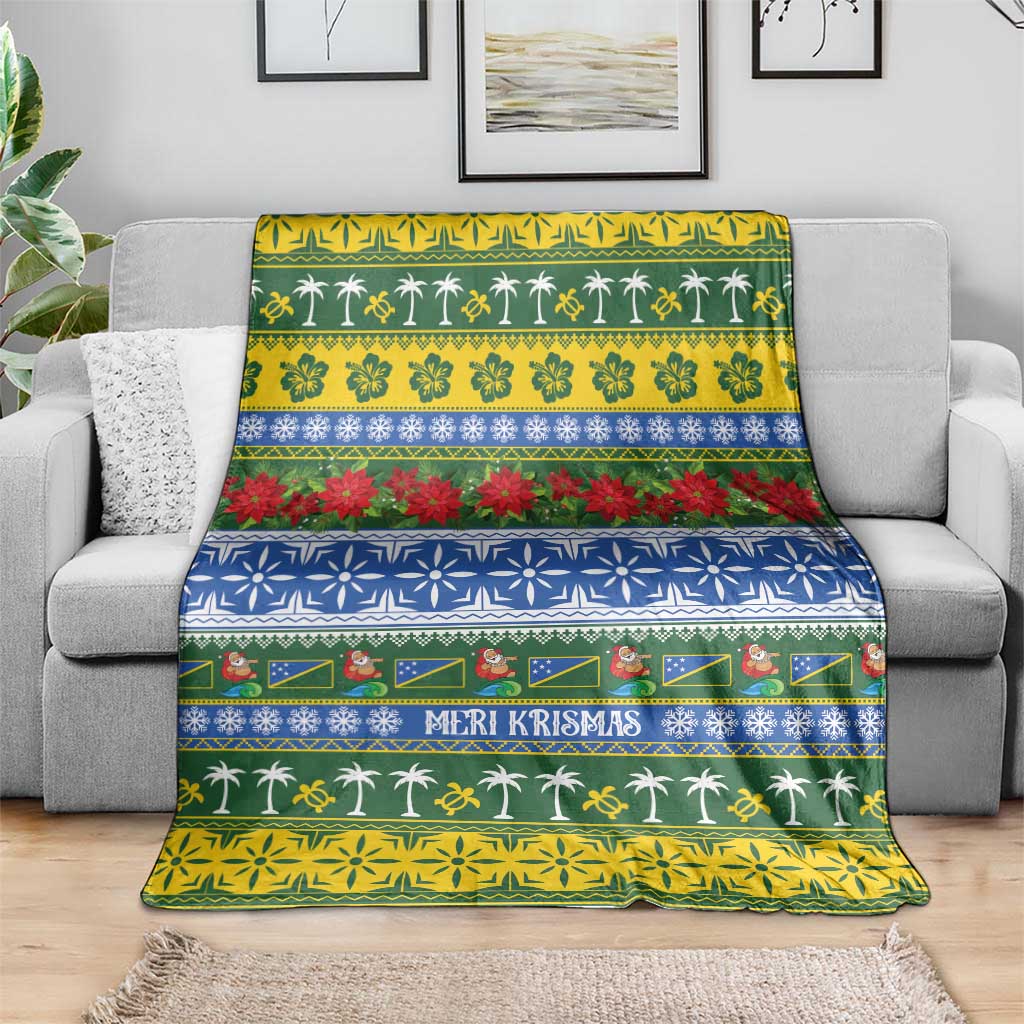 Solomon Islands Christmas Blanket The Solomons Melanesian Meri Krismas LT14 - Polynesian Pride
