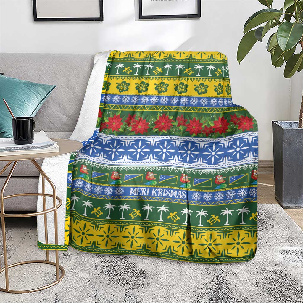 Solomon Islands Christmas Blanket The Solomons Melanesian Meri Krismas LT14 - Polynesian Pride