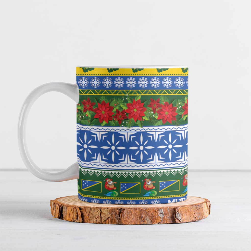 Solomon Islands Christmas Ceramic Mug The Solomons Melanesian Meri Krismas LT14 Green - Polynesian Pride