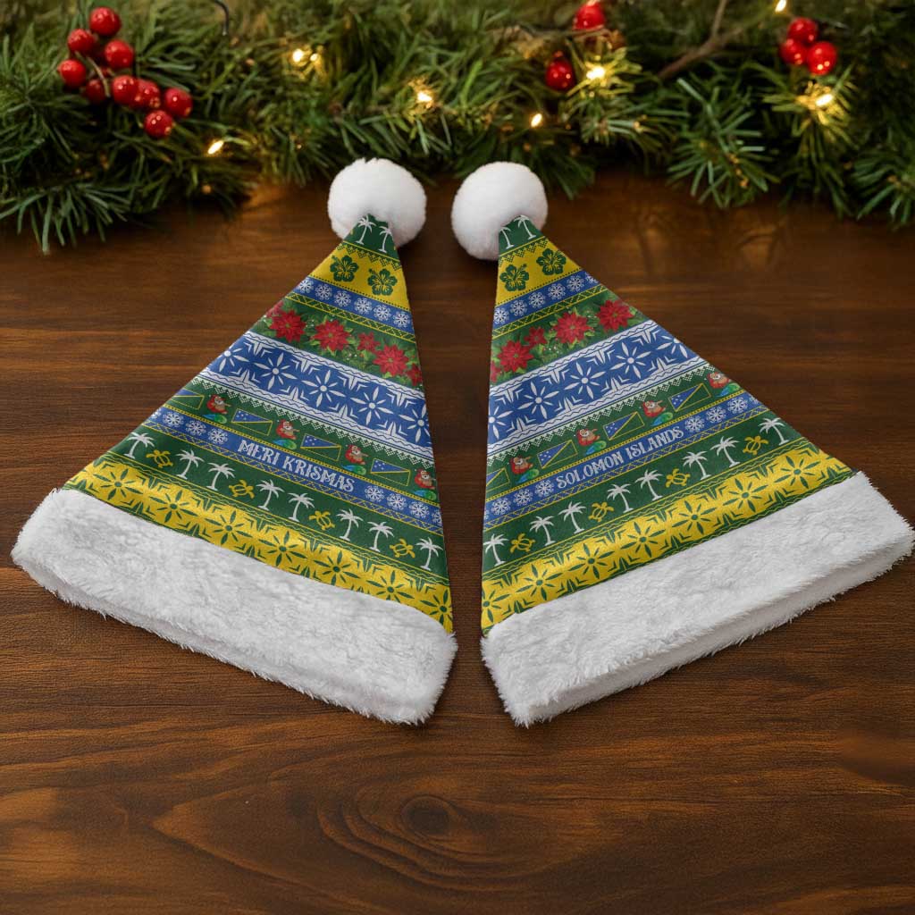 Solomon Islands Christmas Santa Hat The Solomons Melanesian Meri Krismas LT14 - Polynesian Pride