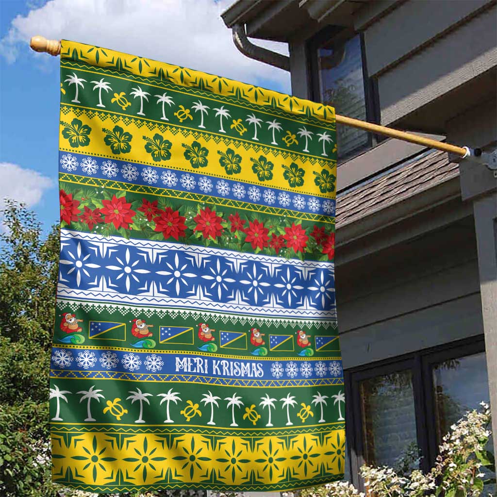Solomon Islands Christmas Garden Flag The Solomons Melanesian Meri Krismas LT14 - Polynesian Pride
